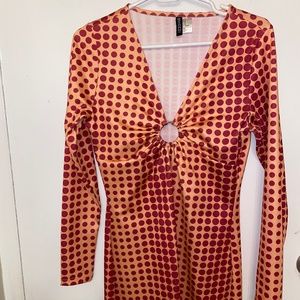 Bodycon dress with long sleeves from H&M